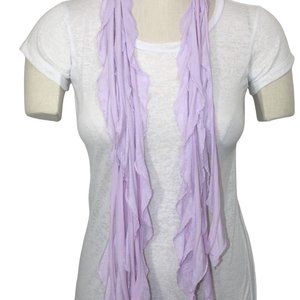 Lilac Purple Flutter Scarf Lightweight Women Accessory Multiwear